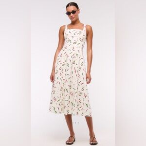 Abercrombie & Fitch Mila Stretch Midi Dress